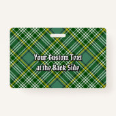 Clan Currie Tartan Ausweis (Rückseite)