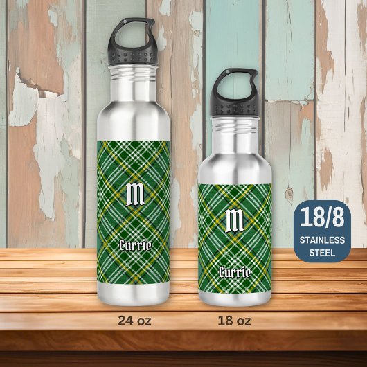 Clan Currie Tartan Edelstahlflasche