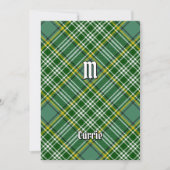 Clan Currie Tartan Einladung (Vorderseite)