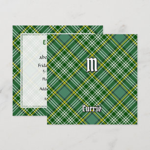 Clan Currie Tartan Einladung