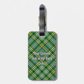 Clan Currie Tartan Gepäckanhänger (Rückseite vertikal)