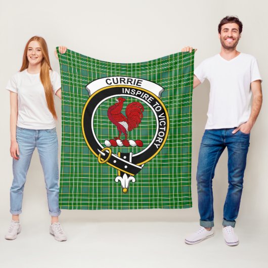 Clan Currie Tartan Kariert Fleecedecke (Beispiel)