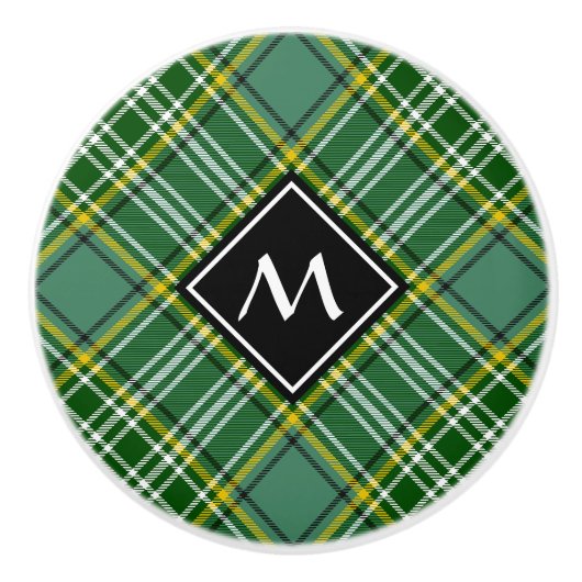 Clan Currie Tartan Keramikknauf (Vorderseite)