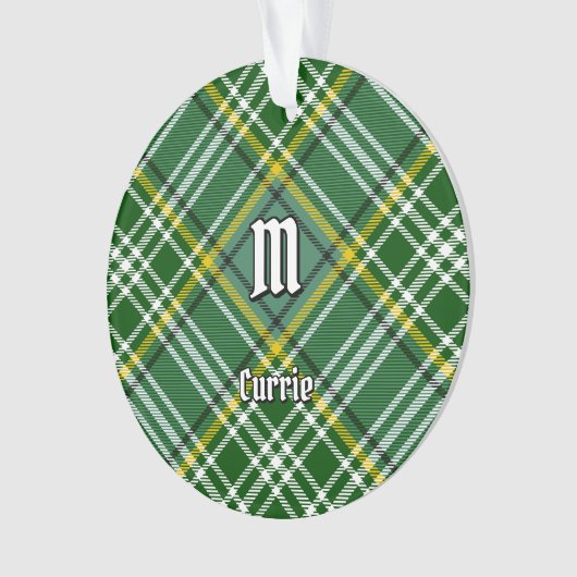 Clan Currie Tartan Ornament (Vorderseite)