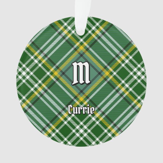 Clan Currie Tartan Ornament (Vorderseite)