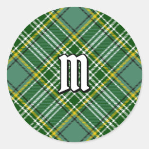 Clan Currie Tartan Runder Aufkleber