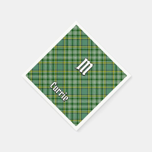 Clan Currie Tartan Serviette (Ecke)