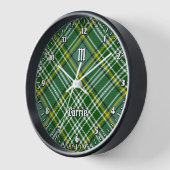 Clan Currie Tartan Uhr (Winkel)