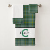 Clan CurrieTartan Mit Monogramm Badetuch Set (Insitu)