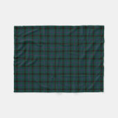 Clan Davidson Dark Green Tartan Fleecedecke (Vorderseite (Horizontal))