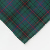 Clan Davidson Dark Green Tartan Fleecedecke (Ecke)