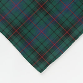 Clan Davidson Dark Green Tartan Fleecedecke