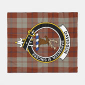 Clan Davidson Dress Dancers Tartan Kariert Fleecedecke (Vorderseite (Horizontal))