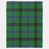 Clan Davidson Kariert Tartan Blue Green Black Karo Fleecedecke (Vorderseite)