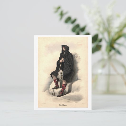 Clan Davidson Postkarte (Stehend Vorderseite)