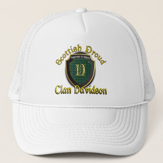 Clan Davidson Scottish Dynasty Cap Truckerkappe (Vorderseite)