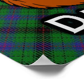 Clan Davidson Scottish Tartan Poster (Ecke)