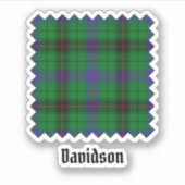 Clan Davidson Tartan Aufkleber (Vorderseite)
