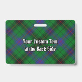 Clan Davidson Tartan Ausweis (Rückseite)
