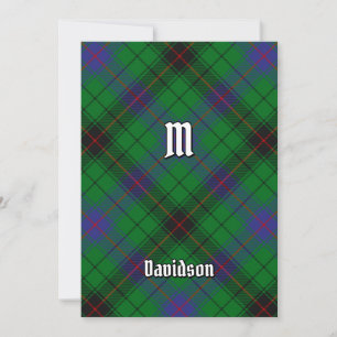 Clan Davidson Tartan Einladung