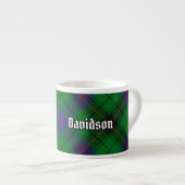 Clan Davidson Tartan Espressotasse (Vorderseite Rechts)