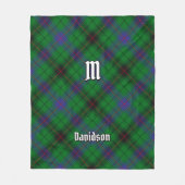 Clan Davidson Tartan Fleecedecke (Vorderseite)