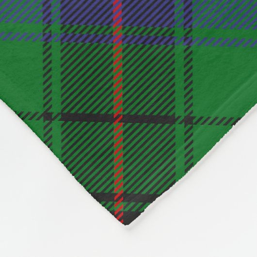 Clan Davidson Tartan Fleecedecke (Ecke)
