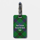 Clan Davidson Tartan Gepäckanhänger (Rückseite vertikal)