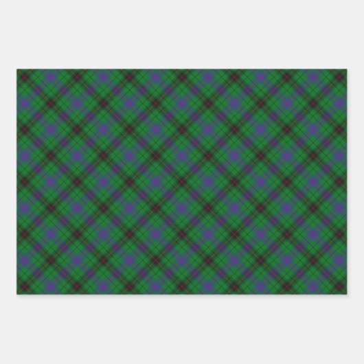 Clan Davidson Tartan Geschenkpapier Set (Vorderseite 2)