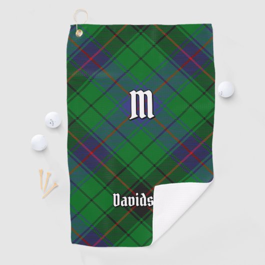 Clan Davidson Tartan Golfhandtuch (Insitu)