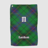 Clan Davidson Tartan Golfhandtuch (Vorderseite)