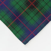 Clan Davidson Tartan Kariert Fleecedecke (Ecke)