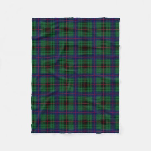Clan Davidson Tartan Kariert Fleecedecke (Vorderseite)