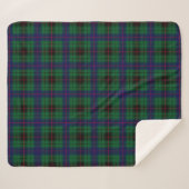 Clan Davidson Tartan Kariert Sherpadecke (Vorderseite (Horizontal))