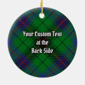 Clan Davidson Tartan Keramik Ornament (Hinten)