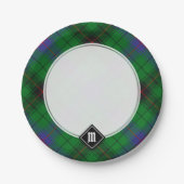 Clan Davidson Tartan Pappteller (Vorderseite)