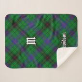 Clan Davidson Tartan Sherpadecke (Vorderseite (Horizontal))