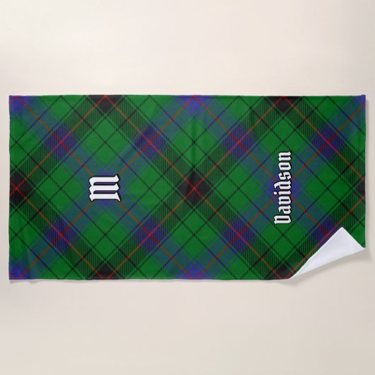Clan Davidson Tartan Strandtuch (Vorderseite)