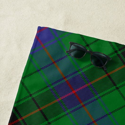 Clan Davidson Tartan Strandtuch (Beispiel)