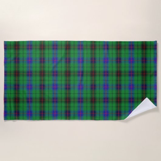 Clan Davidson Tartan Strandtuch (Vorderseite)