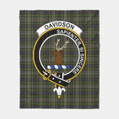 Clan Davidson Tulloch Dress Tartan Kariert Fleecedecke (Vorderseite)
