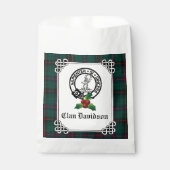 Clan Davidson Wappen Abzeichen & Tartan Holiday Geschenktütchen (Vorderseite)