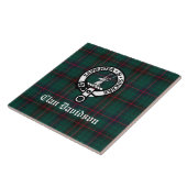 Clan Davidson Wappen Abzeichen und Tartan Fliese (Seite)