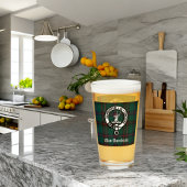 Clan Davidson Wappen Abzeichen und Tartan individu Glas