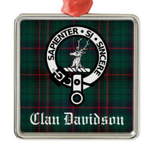 Clan Davidson Wappen Abzeichen und Tartan individu