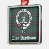 Clan Davidson Wappen Abzeichen und Tartan individu Ornament Aus Metall (Links)