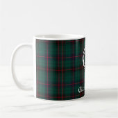 Clan Davidson Wappen Abzeichen und Tartan Kaffeetasse (Links)