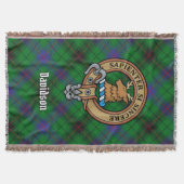 Clan Davidson-Wappen auf Tartan Decke (Vorderseite)