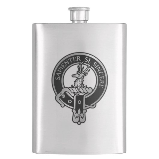 Clan Davidson Wappen Flask Flachmann (Vorderseite)