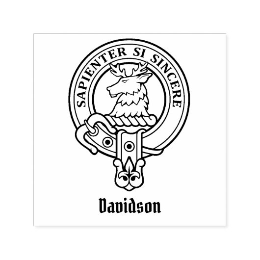 Clan Davidson Wappen Permastempel (Design)